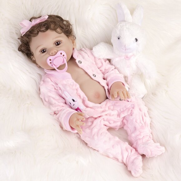 Realistic Reborn Dolls Newborn Girl Full Body Vinyl Silicone Lifelike Baby Doll - Picture 2 of 8